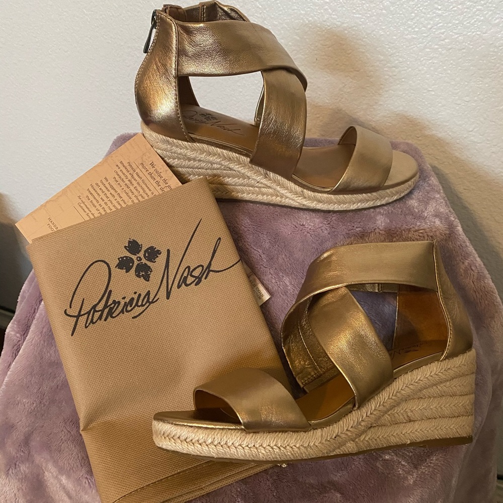 Patricia Nash Rubia Wedge Sandals NEW Sz 8.5